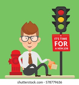 Businessman concept design,clean vector