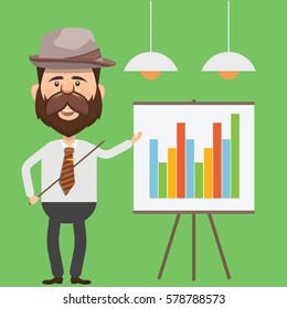 Businessman concept design,clean vector