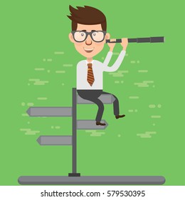 Businessman concept design,clean vector