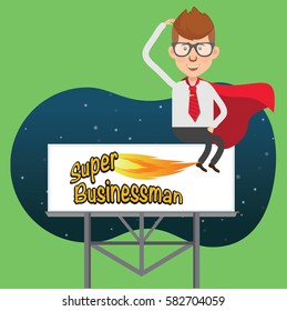Businessman concept design,clean vector