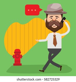 Businessman concept design,clean vector
