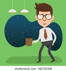 Businessman concept design,clean vector