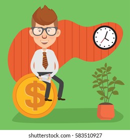 Businessman concept design,clean vector