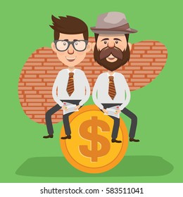 Businessman concept design,clean vector