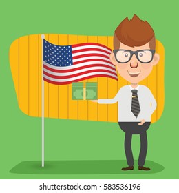 Businessman concept design,clean vector