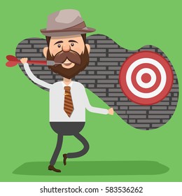 Businessman concept design,clean vector