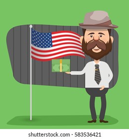 Businessman concept design,clean vector