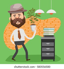 Businessman concept design,clean vector