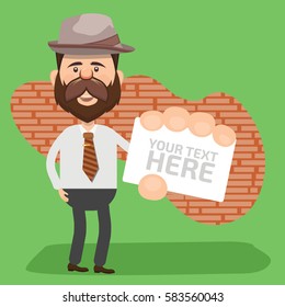 Businessman concept design,clean vector