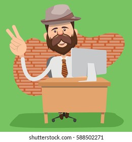 Businessman concept design,clean vector