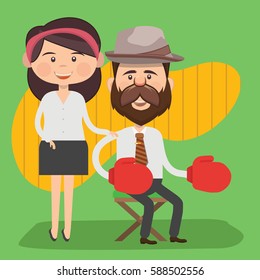 Businessman concept design,clean vector