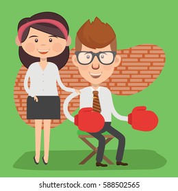 Businessman concept design,clean vector