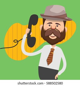 Businessman concept design,clean vector