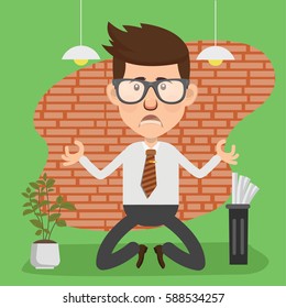 Businessman concept design,clean vector