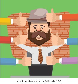 Businessman concept design,clean vector