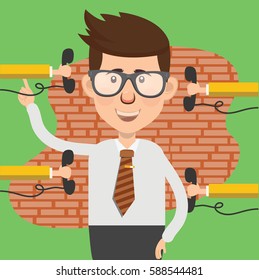 Businessman concept design,clean vector