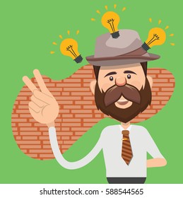 Businessman concept design,clean vector