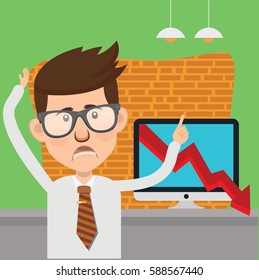 Businessman concept design,clean vector