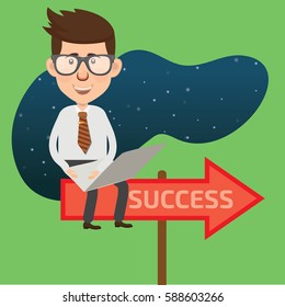 Businessman concept design,clean vector