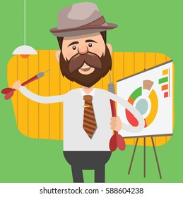 Businessman concept design,clean vector