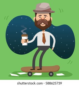Businessman concept design,clean vector