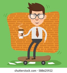 Businessman concept design,clean vector