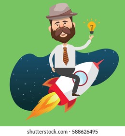 Businessman concept design,clean vector