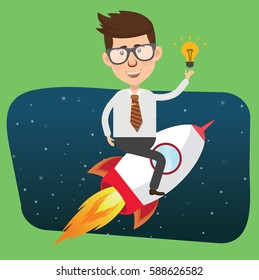 Businessman concept design,clean vector
