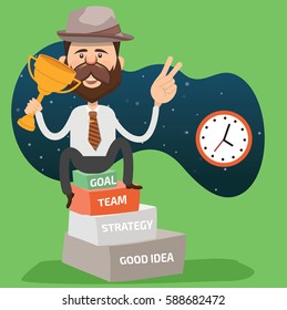 Businessman concept design,clean vector