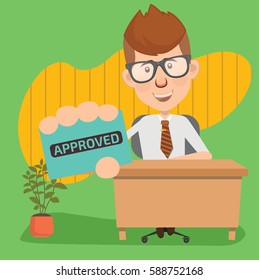 Businessman concept design,clean vector