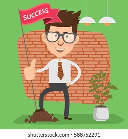 Businessman concept design,clean vector