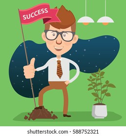 Businessman concept design,clean vector