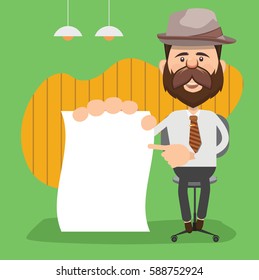 Businessman concept design,clean vector