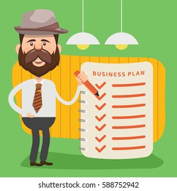 Businessman concept design,clean vector