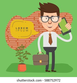 Businessman concept design,clean vector