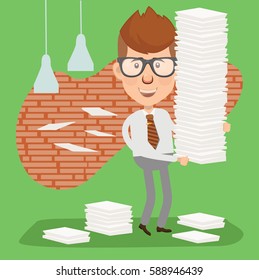 Businessman concept design,clean vector