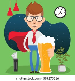 Businessman concept design,clean vector