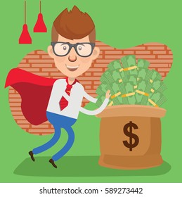 Businessman concept design,clean vector