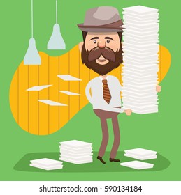 Businessman concept design,clean vector
