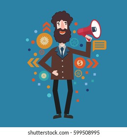 Businessman concept design,clean vector
