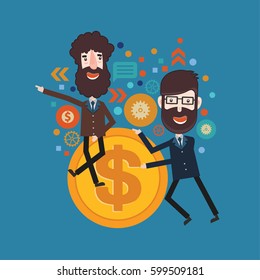 Businessman concept design,clean vector