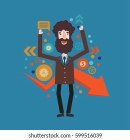 Businessman concept design,clean vector