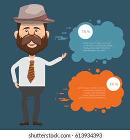 Businessman concept design,clean vector