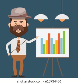 Businessman concept design,clean vector