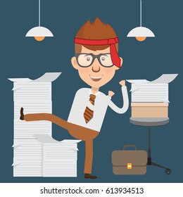 Businessman concept design,clean vector