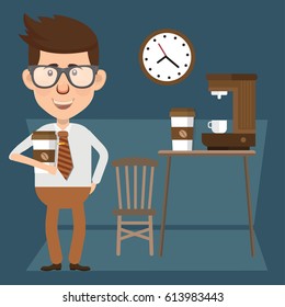 Businessman concept design,clean vector