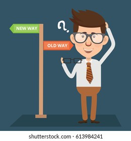 Businessman concept design,clean vector