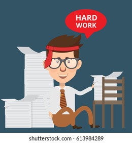 Businessman concept design,clean vector