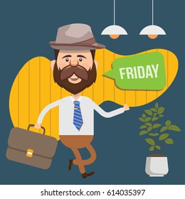 Businessman concept design,clean vector