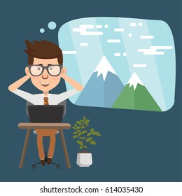 Businessman concept design,clean vector